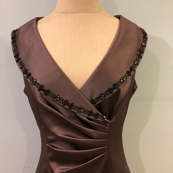 Kay Unger Brown Cocktail Dress - Picture 2 of 6